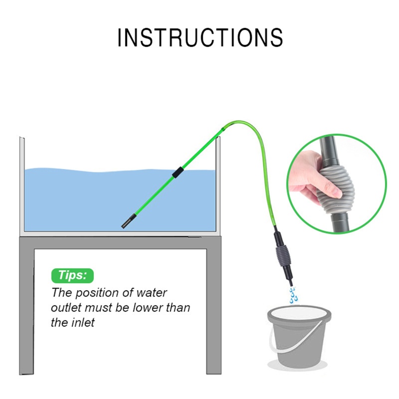 Dụng Cụ Thay Nước Bán Tự Động Cho Bể Cá