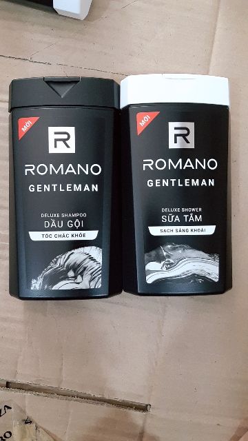 Combo bộ 3 sản phẩm Romano: dầu gội_sữa tắm 180g_ xịt khử mùi 150ml Gentlemen | BigBuy360 - bigbuy360.vn
