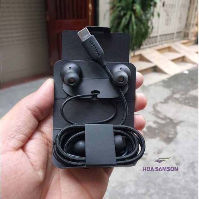 Tai nghe sam sung Note 10 chân Typec tặng núm cách âm không Logo