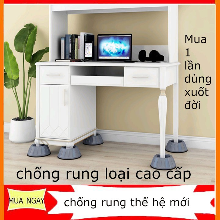 [Loại Cao Cấp Mua 1 Lần Dùng Xuốt Đời ] Chân máy giặt 4 miếng cao su Hút Chân Không cao cấp chống ồn chống rung