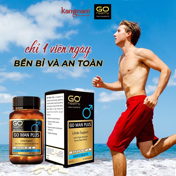 Viên Uống Cải Thiện Sức Khoẻ Cho Nam Giới Go Healthy Man Plus Hộp 30 viên