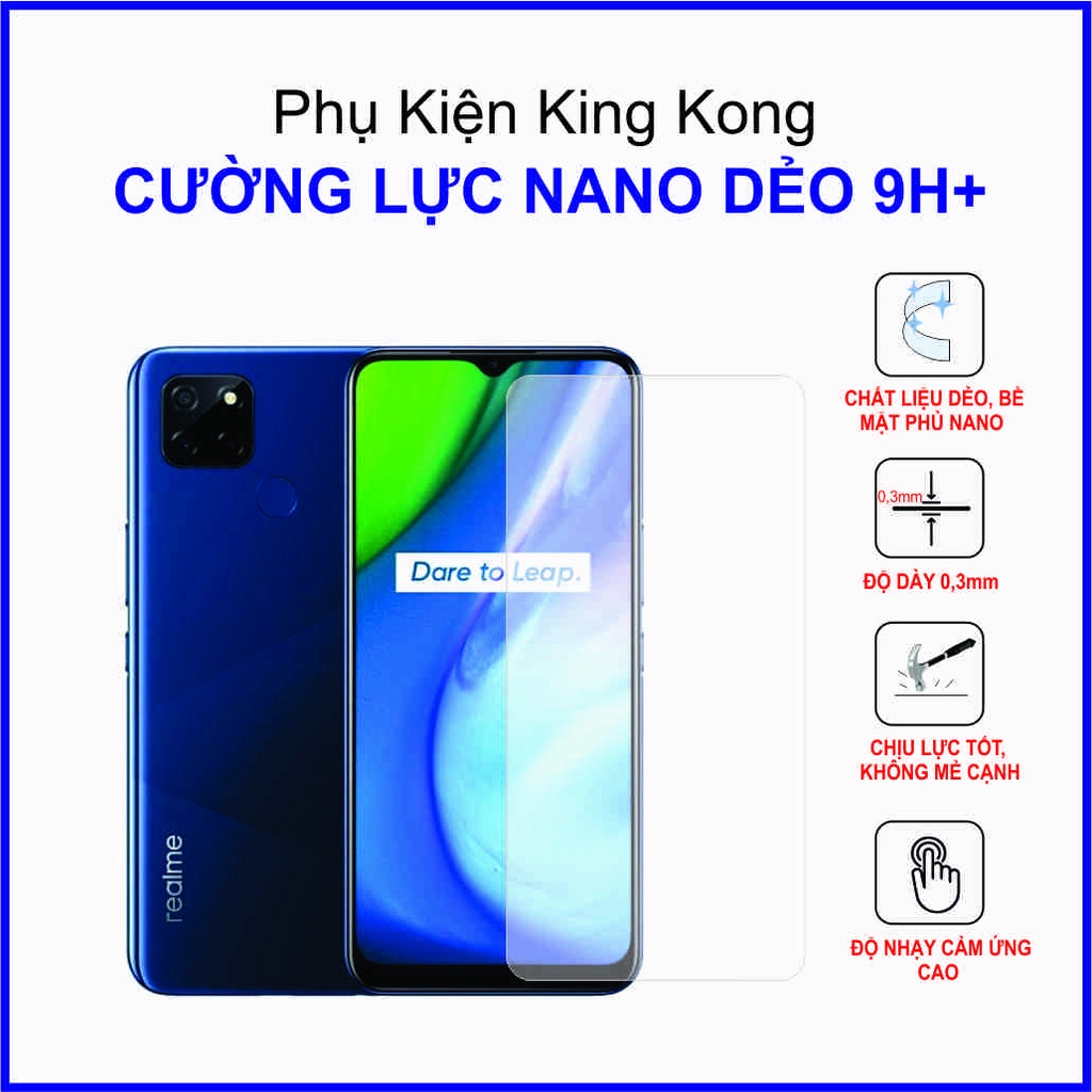 Dán cường lực Realme V3 5G ,  cường lực nano dẻo 9H+