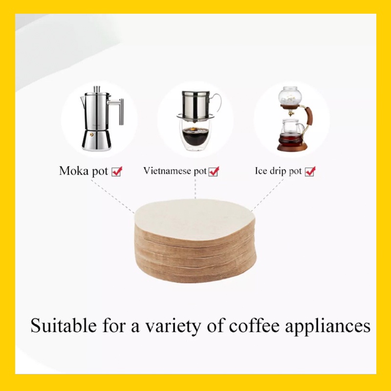 Giấy Lọc Cà Phê Dạng Tròn | Mokapot, Phin, Colddrip