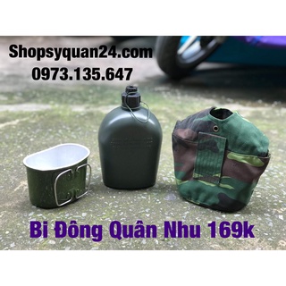 Bình tông bi đông đựng nước vỏ rằn ri thờilính