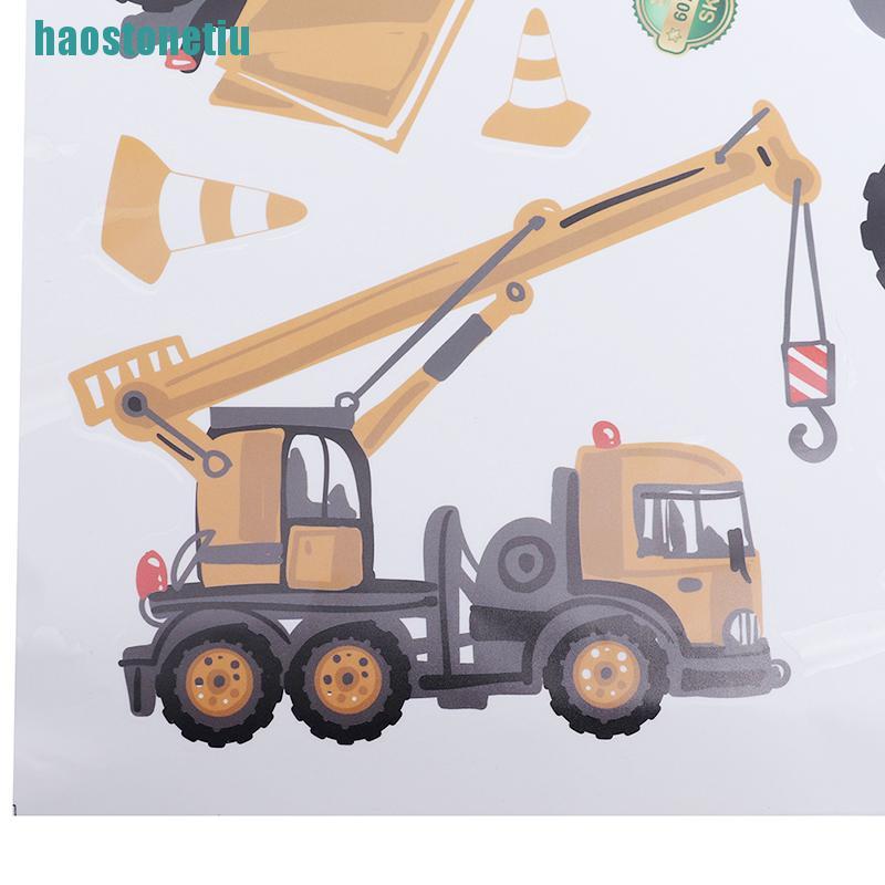 Miếng Dán Tường Hình Xe Tải / Xe Tải / Xe Tải Độc Đáo Trang Trí Phòng Bé Trai DIY