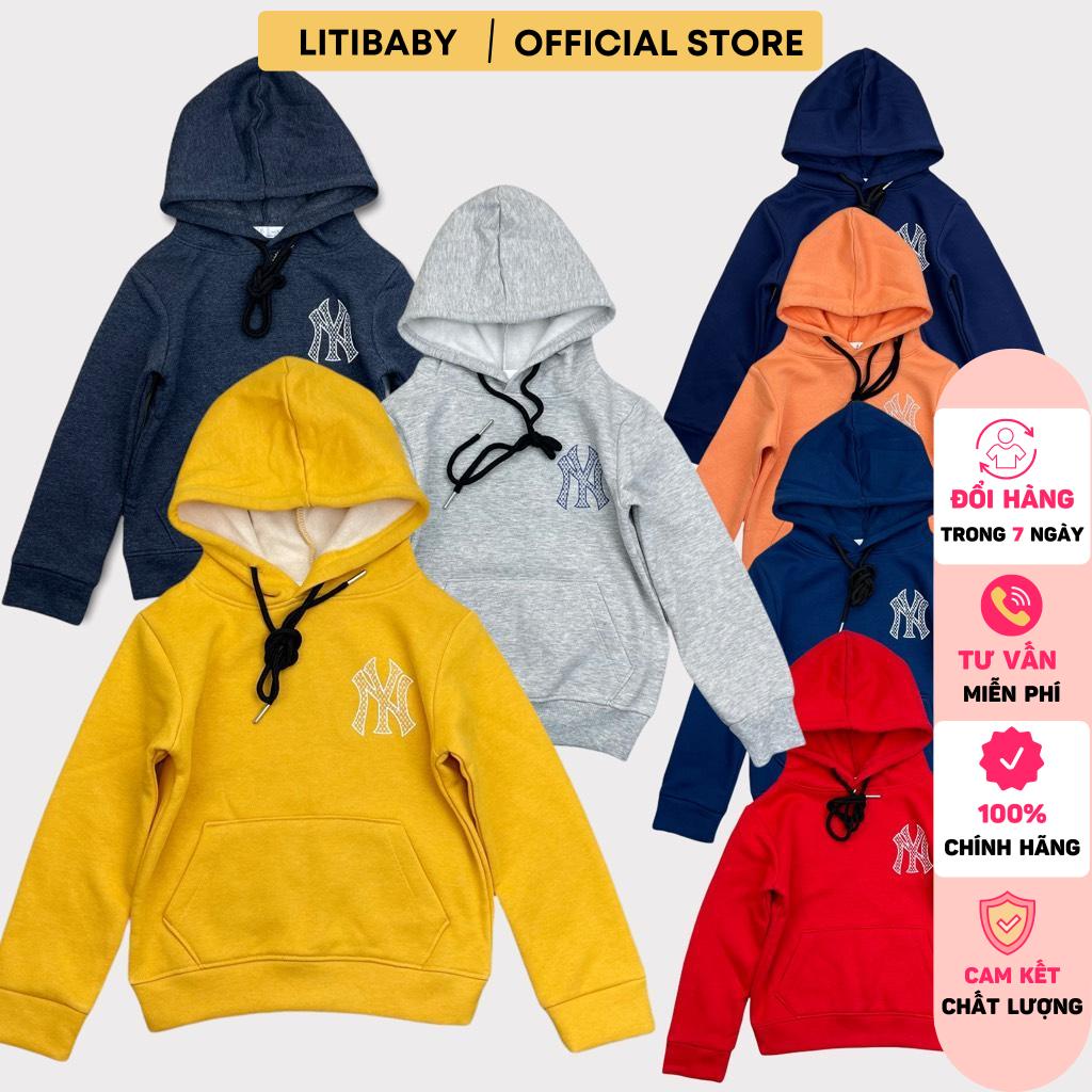 Áo hoodi nỉ bông NY nhiều màu LITIBABY 3/10T