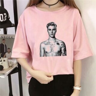 Áo thun Justin Bieber tay lở