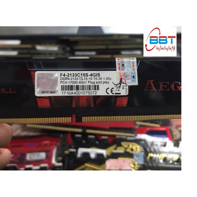 [Free ship] Ram tản nhiệt Ddr4 4gb bus 2133, 2400