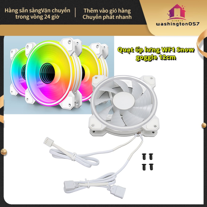 Có thể bán buôn Quạt Tản Nhiệt 9 Cánh Quạt 12cm 4pin PWM 3pin ARGB RGB Siêu Êm Không Ồn Cho Máy Tính Để Bàn washington057 Hàng giao ngay