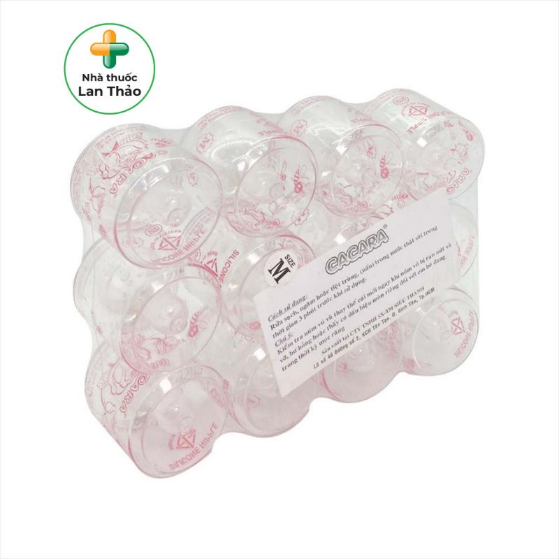 [lốc 12 cái] NÚM VÚ LY CACARA ĐỦ SIZE