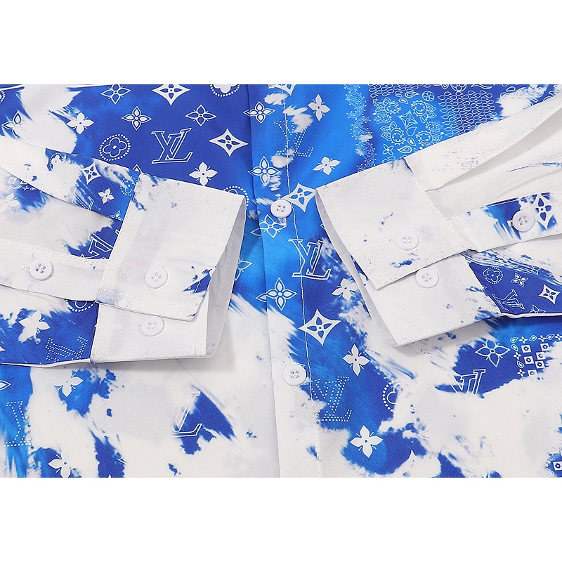 Spot Mới Llllvv Áo Sơ Mi Dài Tay In logo Chữ Cái Đầy Đủ Phong Cách Cho Nam Và Nữ