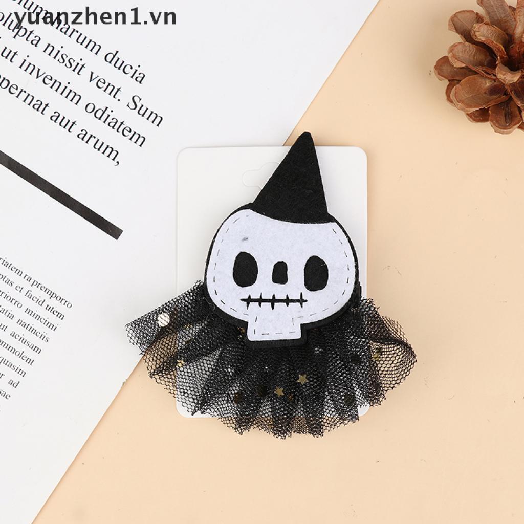 ZHEN New Halloween gauze hairpin pumpkin ghost spider head clip party Cosplay props .