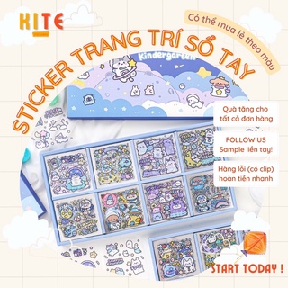 Sticker cute dán trang trí sổ tay Bullet Journal dễ thương