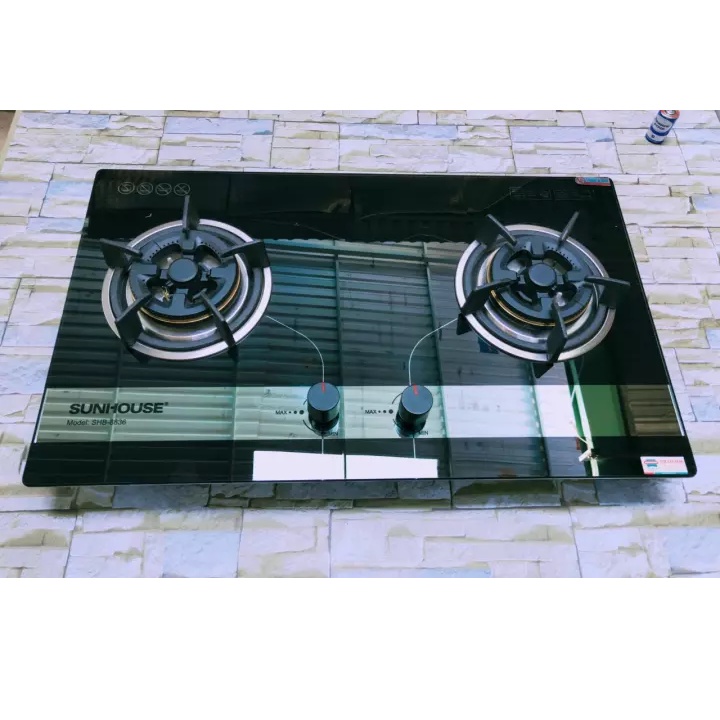 Bếp Gas Âm Kính Sunhouse SHB8836 mới Chính Hãng 100% +Tặng Van Dây gas-Đánh lửa IC-Bảo Hành 24 tháng