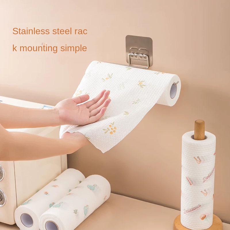 Cuộn Khăn Giấy Lau Chén Đĩa Hai Công Dụng Dùng Một Lần Cho Nhà Bếp