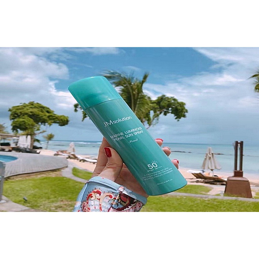 Xịt Chống Nắng Chiết Xuất Ngọc Trai JM Solution Marine Luminous Pearl Sun Spray SPF 50+/PA +++
