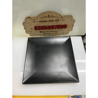 Đĩa vuông melamine 25cm