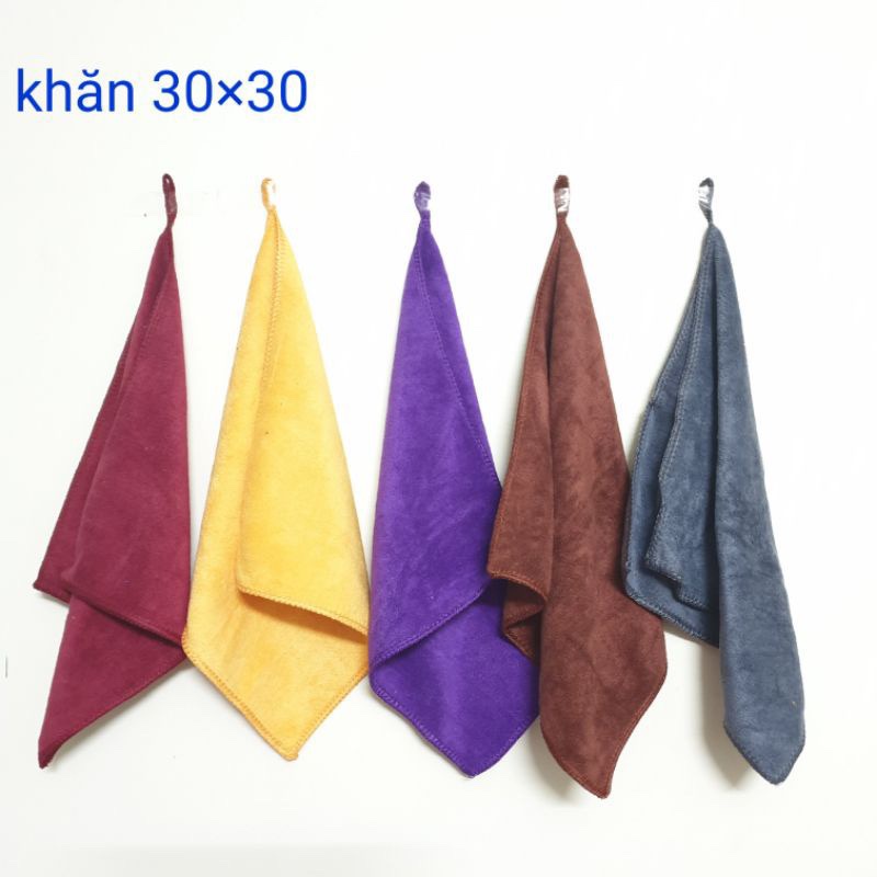 Khăn lau microfiber mềm mịn siêu thấm hút chuyên dùng lau rửa xe hơi ô tô xe máy dùng trong spa nail làm tóc