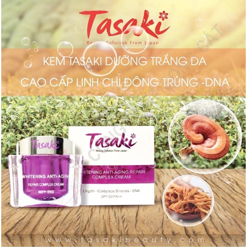 KEM DƯỠNG TRẮNG DA TASAKI LINH CHI ĐÔNG TRÙNG HẠ THẢO DNA