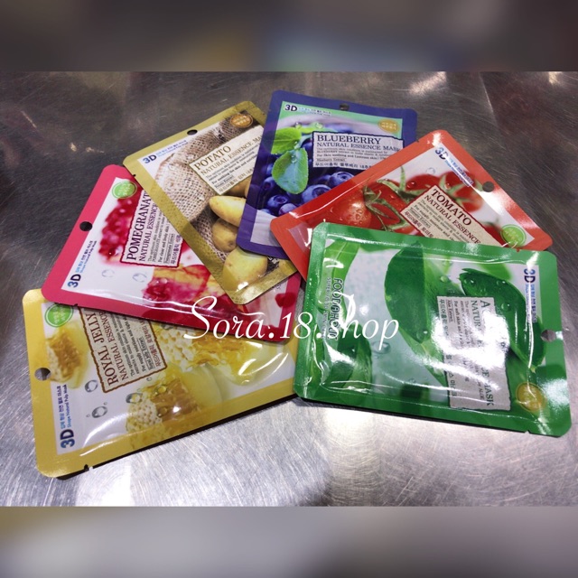 (Set 10 miếng) Mặt na 3D hàn quốc Food a Holic