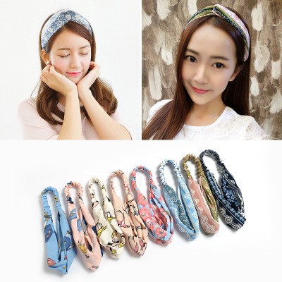 Băng Đô Turban Thổ Cẩm Hoa Basic Chất Voan Mát Lịm Sờ Cực Thích Shop Star