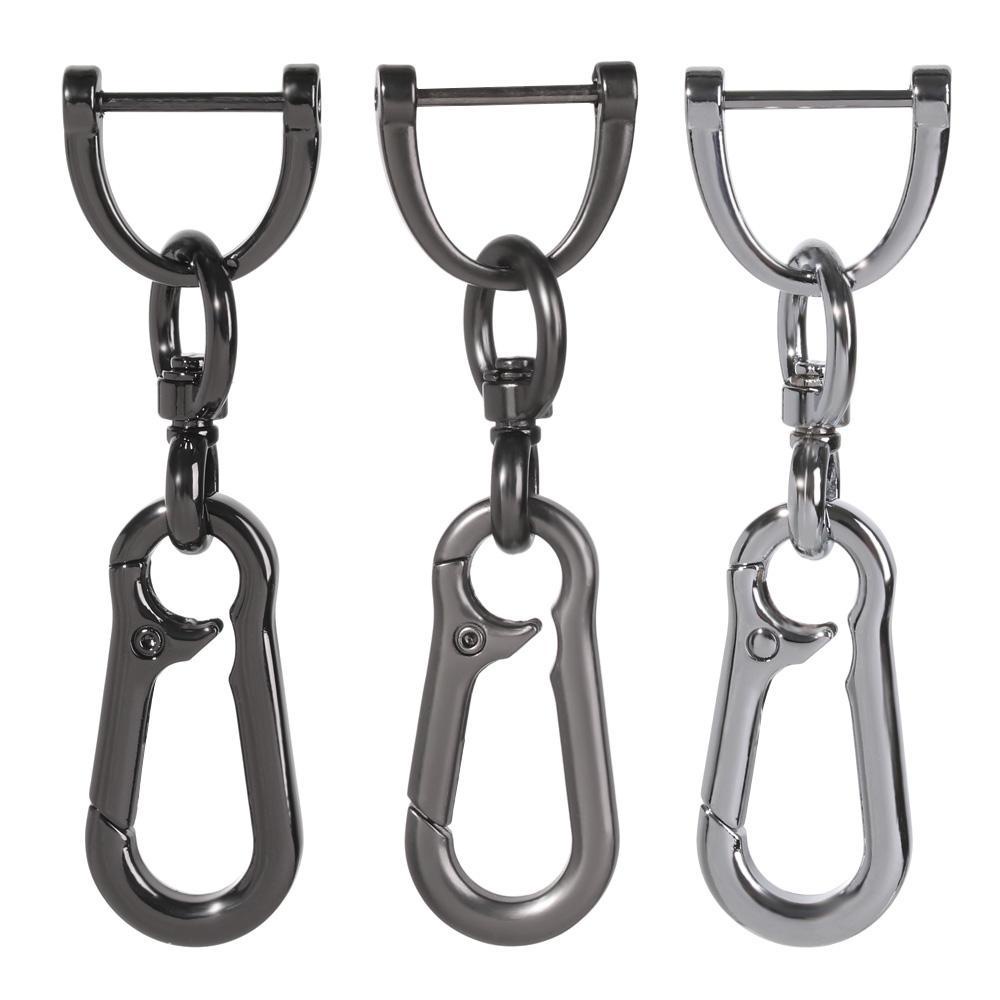 Móc Chìa Khóa Xe Hơi Bằng Da Có Thể Xoay 360 Độ Chống Thất Lạc SHOUKEY