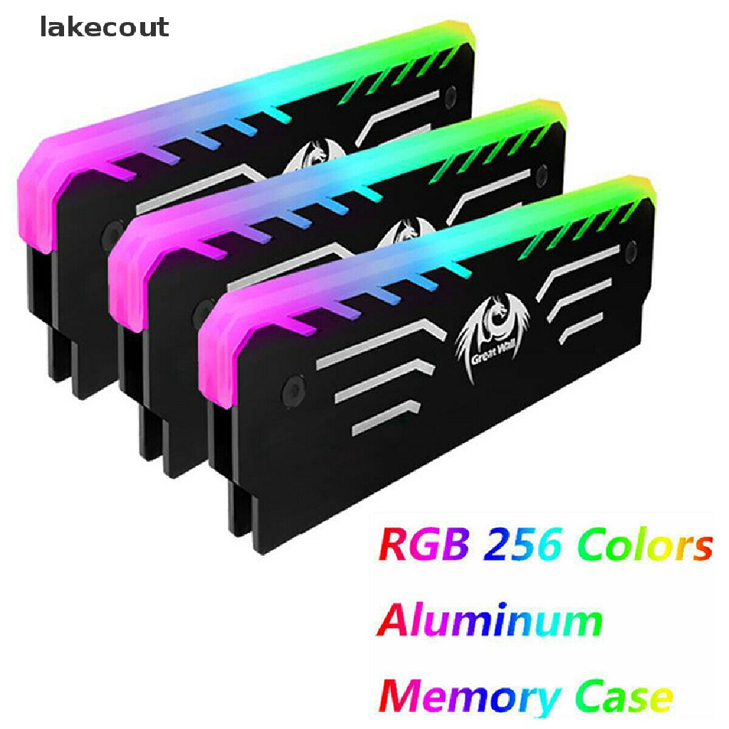 Bộ Tản Nhiệt Ram 256 Rgb Bằng Nhôm Có Đèn Rgb Cho Pc