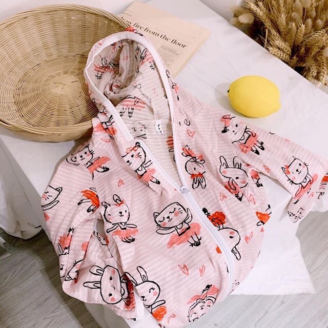 Áo chống nắng cho bé trai/ bé gái. Chất cotton tre thông hơi. Kèm ảnh thật.