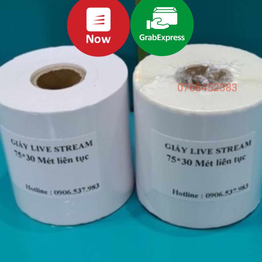 Máy In Bill, In Hóa Đơn Chốt Đơn Livestream -Tặng 1 Cuộn Giấy Decal in đơn có sẵn keo dán-giấy in nhiệt 75mm dài 30 mét