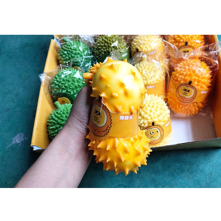 Squishy nhựa dẻo Sầu Riêng nhiều màu sắc có thể nhào nặn giảm căng thẳng stress