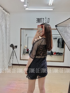 Cle Store: Áo da mix lưới