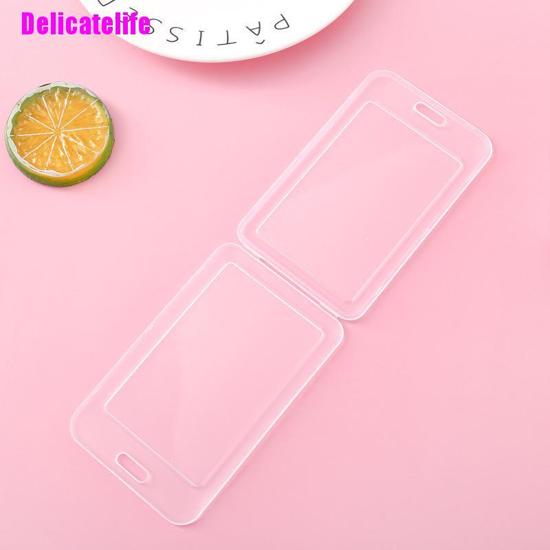 1 vỏ bọc thẻ tên bằng nhựa trong suốt đơn giản