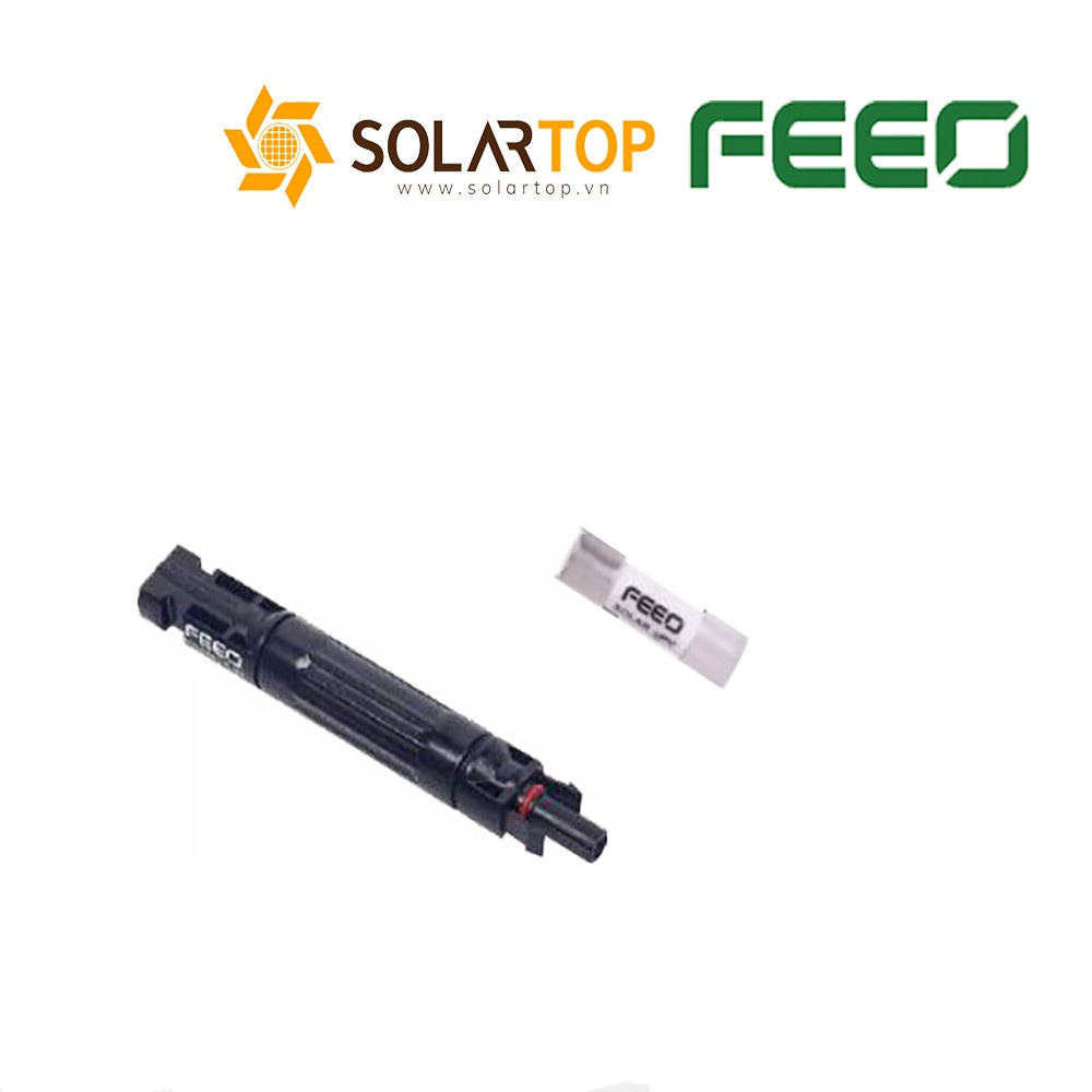 Đế cầu chì tích hợp đầu nối MC4 hãng FEEO dùng cho hệ thống năng lượng mặt trời (không kèm cầu chì)