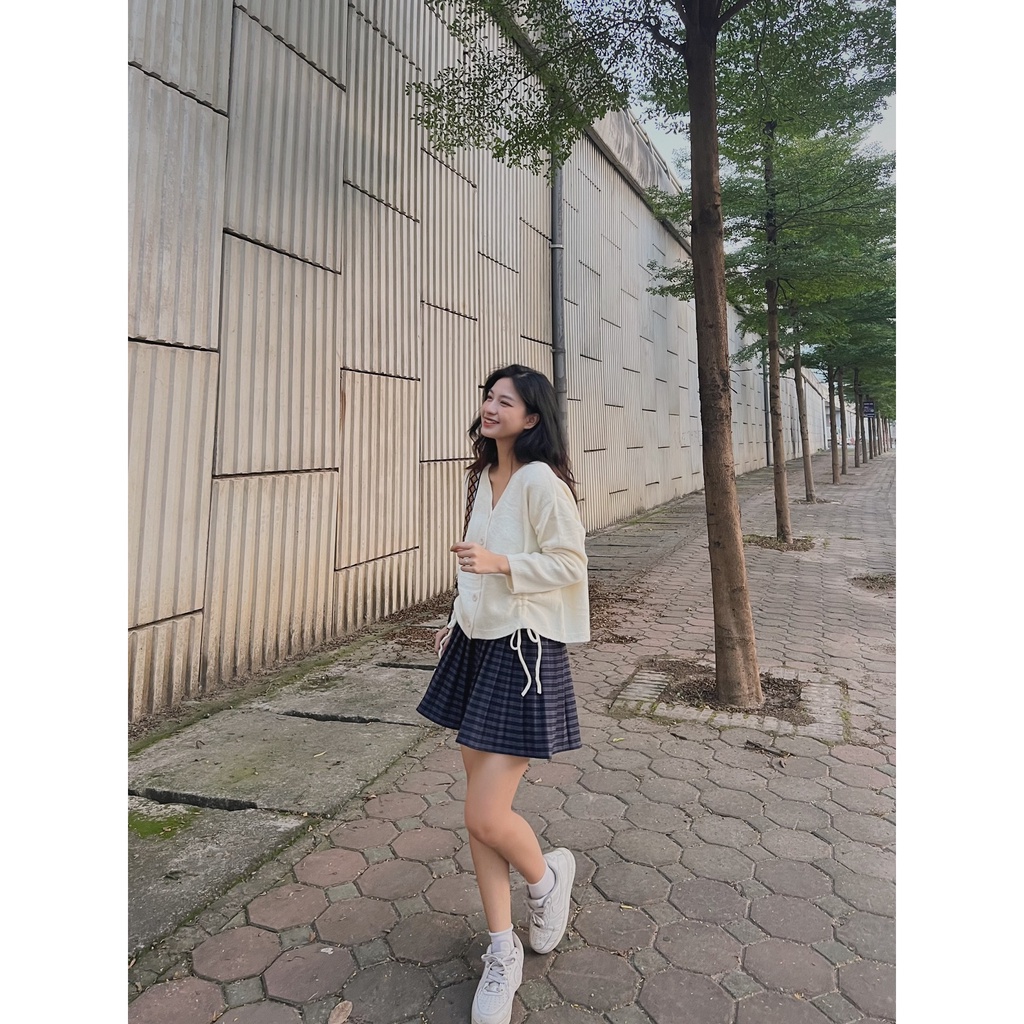 Chân váy xếp ly dạ kẻ CV212 SUSTORE | BigBuy360 - bigbuy360.vn