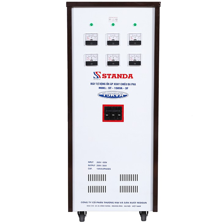 Ổn Áp Standa 15KVA 3 Pha Dải 260-430V Chính Hãng