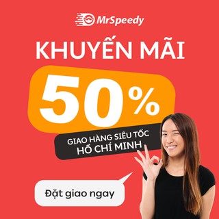 Người mới - HCM,HN [E-Voucher] Voucher MIỄN PHÍ 50% tối đa 15k cho dịch vụ giao hàng từ MrSpeedy