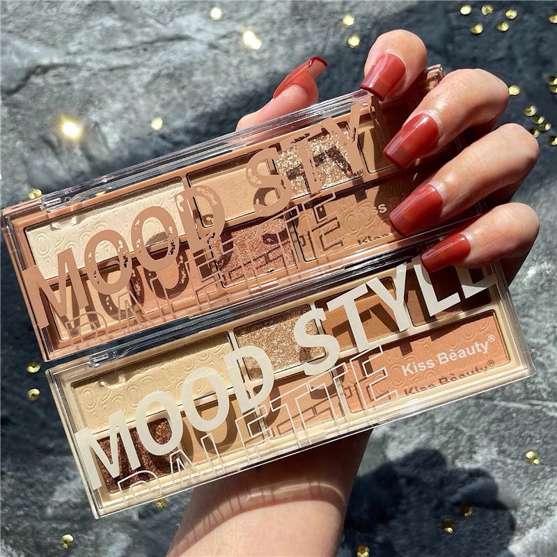 Bảng phấn mắt 8 màu KISS BEAUTY Mood Style Palette xinh xắn thời thượng KISS16 | BigBuy360 - bigbuy360.vn