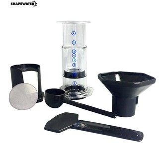 Shapewater Portable Coffee Espresso Maker Press Pot Filter Paper Machine Filtering Tool Set