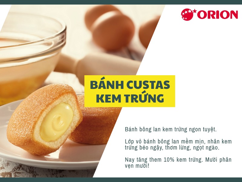 Bánh kem trứng Custas hộp 141g