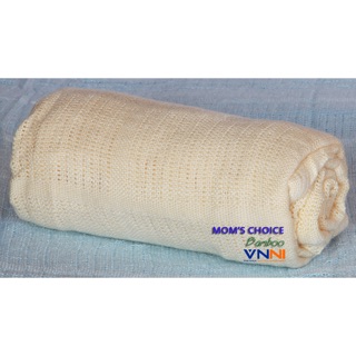 Chăn lưới Mom's Choice Bamboo màu vàng