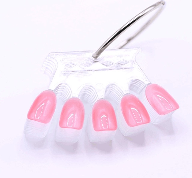 Móng que vuông niệm làm bảng màu Sơn gel