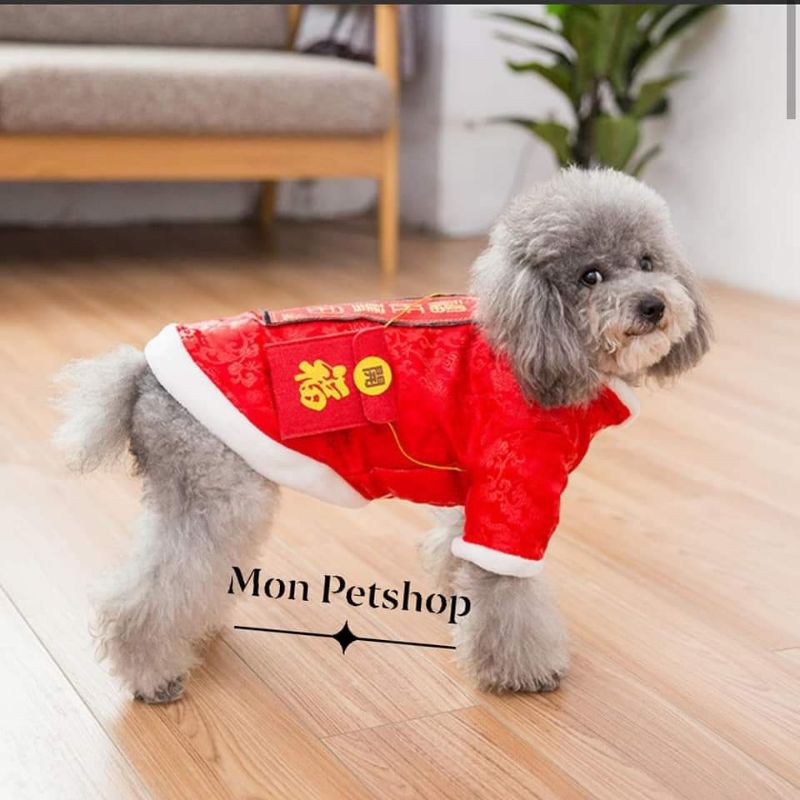 [ Hot ] Set áo + túi lì xì Tết cho thú cưng