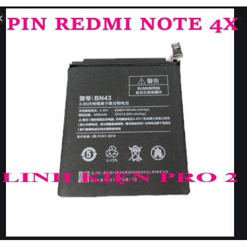 PIN REDMI NOTE 4X