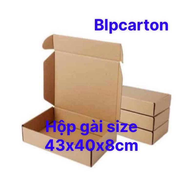 HỘP CARTON GÀI ĐỰNG QUẦN ÁO, PHỤ KIỆN SIZE 43X40X8CM