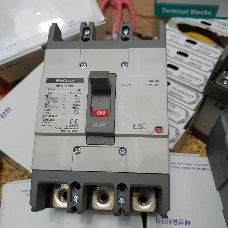 APTOMAT Át khối 3 Pha MCCB LS 3P ABN 50A - 250A