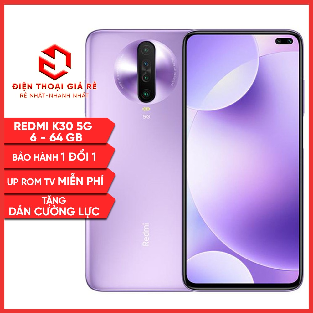 Điện thoại XIAOMI REDMI K30 5G - 64/128 GB  RAM 6/8GB - [Giá rẻ, Bảo hành 3 tháng1 đổi 1 - Tặng dán cường lực] | BigBuy360 - bigbuy360.vn