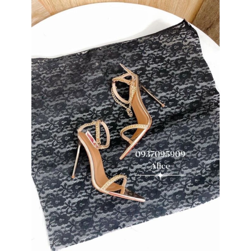 ( Hình Thật ) Sandal Cao Gót 11P Phối Phụ Kiện - Hàng VNXK Cao Cấp - Full Size 34-40