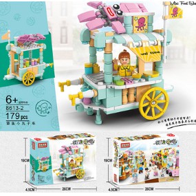 Đồ chơi lắp ráp mô hình xe thức ăn 3D dễ thương thích hợp để trang trí và giáo dục trẻ em dành cho bé
