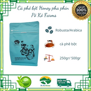 Cà phê nguyên chất bột pha phin Pô Kô Farms - 500g