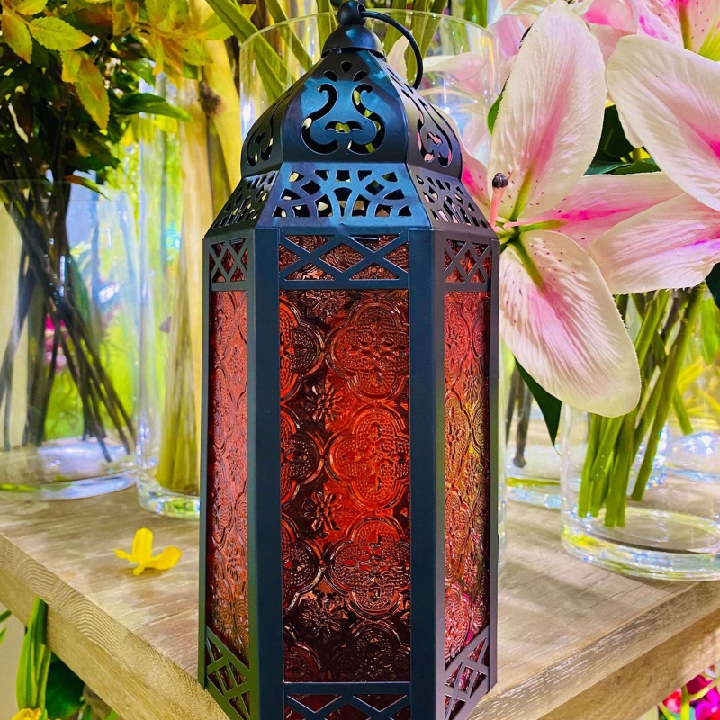 Giá Đỡ Đèn Lồng Bằng Sắt Phong Cách Làng Quê Dùng Trang Trí Sân Vườn / Trong Nhà / Ngoài Trời